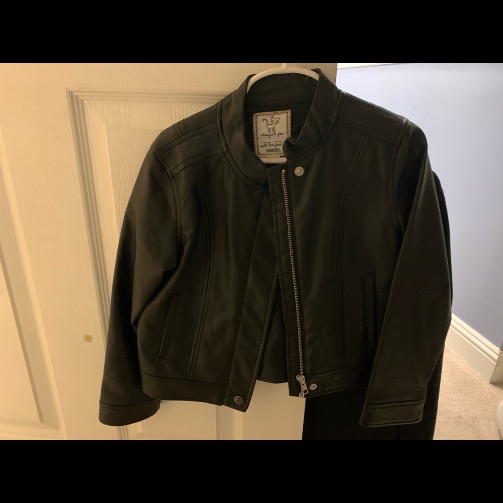 Faux leather jacket
